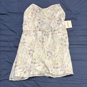 superdown Floral Mini Dress - White and Yellow